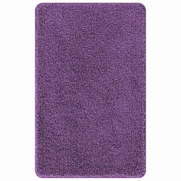 vidaXL Conjunto de alfombra de ba&ntilde;o antideslizante 2 pcs Morado PP