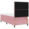 vidaXL Cama tipo Box Spring con colch&oacute;n Rosa 90 x 200 cm tela
