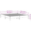 vidaXL Estructura de cama sin colchón madera maciza de pino 180x200 cm