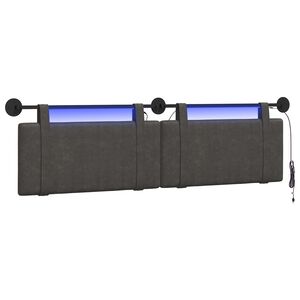 vidaXL Cabecero colgante Negro PU antiguo