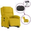 vidaXL Sill&oacute;n reclinable masaje el&eacute;ctrico elevable terciopelo amarillo