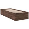 vidaXL Estructura de cama madera de ingenier&iacute;a marr&oacute;n roble 90x190 cm