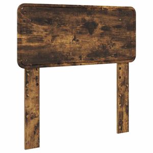 vidaXL Cabecero con cabecera Roble ahumado 75 cm Madera contrachapada