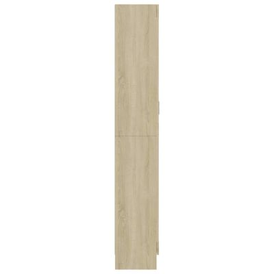 vidaXL Vitrina de madera de ingeniería roble Sonoma 82,5x30,5x185,5 cm