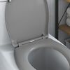 vidaXL Asiento de WC Gris 44,8 x 37,3 x 4,2 cm Duroplast