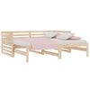 vidaXL Sof&aacute; cama extra&iacute;ble madera maciza de pino 2x(80x200) cm