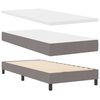 vidaXL Cama tipo Box Spring con colch&oacute;n Taup&eacute; 90 x 200 cm tela
