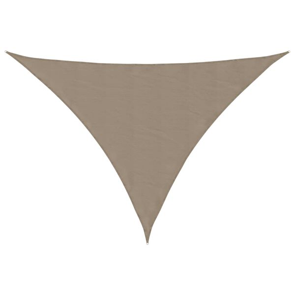 vidaXL Toldo de vela triangular tela Oxford gris taupe 3x4x5 m