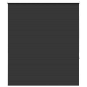 vidaXL Estor Enrollable Opaco negro 125x150 cm Tela Ancho 121,6 cm