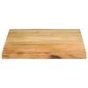 vidaXL Tablero de mesa borde natural madera maciza mango 80x80x3,8 cm