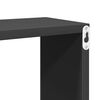 vidaXL Estantes cubo de pared 2 unidades gris 30x15x30 cm