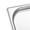vidaXL Bandejas Gastronorm 12 unidades GN 1/3 20 mm acero inoxidable