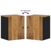 vidaXL Armario de baño de pared madera maciza de mango 38x33x48 cm