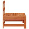vidaXL Sof&aacute; Medio de Jard&iacute;n Pino macizo Marr&oacute;n Cera 124 x 62 x 70,5 cm