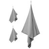 vidaXL Set de Toallas de Deportes 3 pcs Gris oscuro