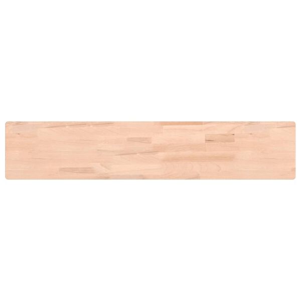 vidaXL Estante de pared madera maciza de haya 100x20x4 cm