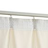 vidaXL Cortinas opacas con ganchos 2 pzas terciopelo crema 140x245 cm