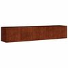 vidaXL Jardinera acero corten 200x40x40 cm