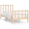 vidaXL Estructura de cama madera maciza 75x190 cm