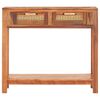 vidaXL Mesa consola de madera maciza reciclada 86x30x76 cm