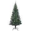 vidaXL Árbol de Navidad Artificial Preiluminado Verde 240 cm