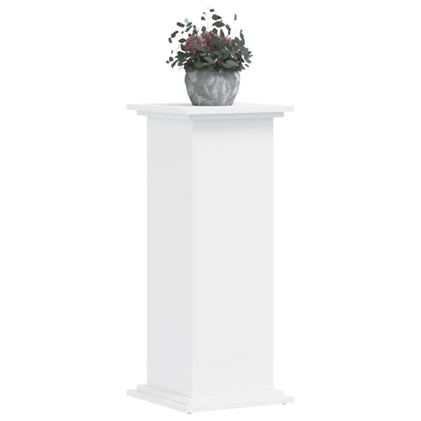 vidaXL Soportes para plantas madera de ingenier&iacute;a blanco 33x33x80 cm