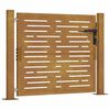 vidaXL Puerta de jard&iacute;n 100x75 cm de acero corten con dise&ntilde;o cuadrado