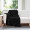 vidaXL Mantitas de Sof&aacute; 6 pcs Negro 150 x 130 cm Lana