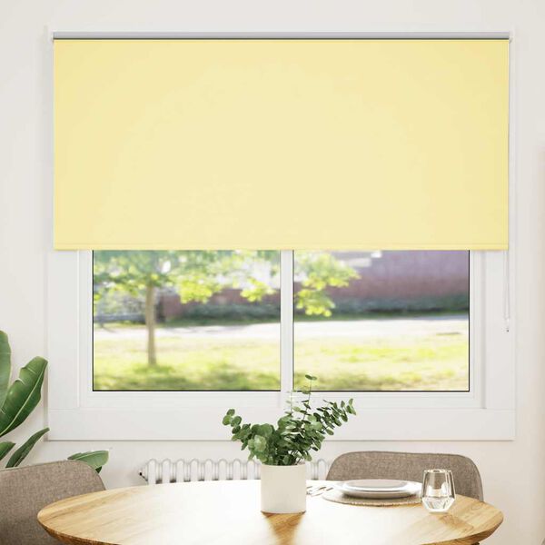vidaXL Estor Enrollable Opaco Amarillo 165x150 cm Tela Ancho 161,6 cm