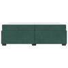 vidaXL Estructura de cama con colch&oacute;n Verde oscuro 200 x 200 cm tela