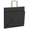 vidaXL Bolsas de papel con asas 50 uds negra 32x22x28 cm