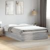 vidaXL Estructura de cama madera de ingeniería gris Sonoma 140x200 cm