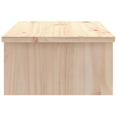 vidaXL Soporte para monitor madera maciza de pino 50x27x15 cm