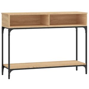 vidaXL Mesa consola madera de ingeniería roble Sonoma 100x30,5x75 cm