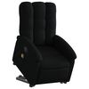 vidaXL Sill&oacute;n reclinable de masaje elevable tela negro