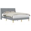 vidaXL Estructura de cama Liso con cabecera placa de conexi&oacute;n