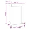 vidaXL Soporte para plantas madera maciza de pino blanco 40x40x60 cm