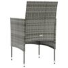 vidaXL Set de muebles de jard&iacute;n 16 pzas y cojines rat&aacute;n sint&eacute;tico gris