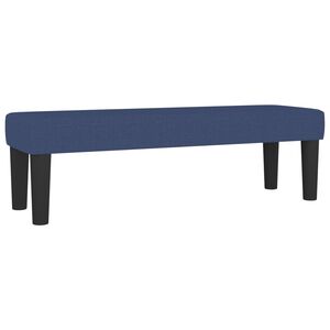 vidaXL Banco de tela azul 100x30x30 cm