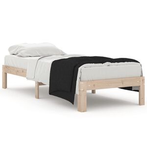 vidaXL Estructura de cama individual sin colch&oacute;n 75x190 cm