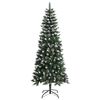 vidaXL &Aacute;rbol de Navidad artificial Verde 210 cm PVC, Pl&aacute;stico y Acero
