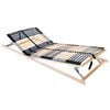 vidaXL Somier de lamas Manual Marr&oacute;n 80 x 190 cm Madera de Haya S&oacute;lida