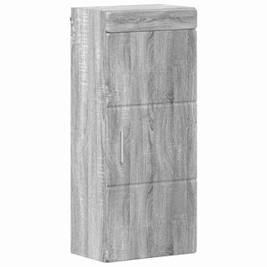 vidaXL Armario de pared para ba&ntilde;o TULUM Gris Sonoma 37 x 24,5 x 86 cm
