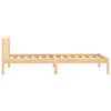 vidaXL Estructura de cama individual sin colchón madera maciza
