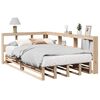 vidaXL Cama con estanter&iacute;a sin colch&oacute;n madera maciza de pino 120x190cm