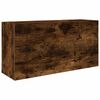vidaXL Mueble de pared ba&ntilde;o madera ingenier&iacute;a roble ahumado 80x25x40cm