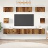 vidaXL Conjunto de mueble de TV Montaje en la pared 8 pcs Madera Vieja