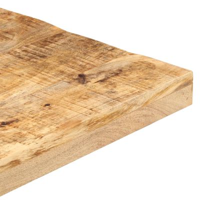 vidaXL Mesa de bistró cuadrada madera de mango rugosa 50x50x75 cm