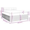 vidaXL Cama box spring con colch&oacute;n tela gris claro 200x200 cm