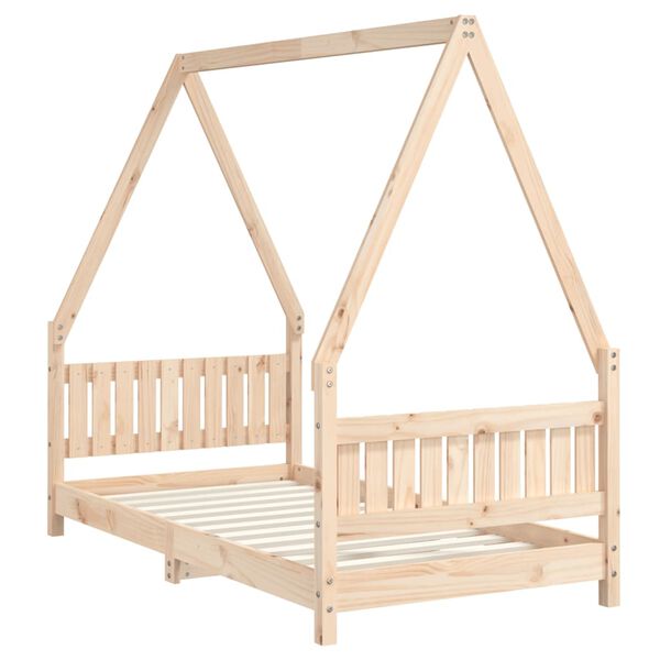 vidaXL Estructura de cama para ni&ntilde;os madera maciza de pino 80x160 cm